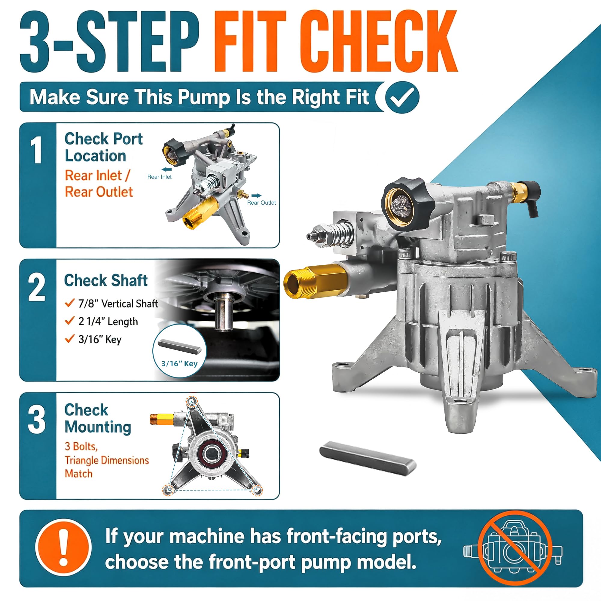 EZJOB Pressure Washer Pump Replacement installation guide