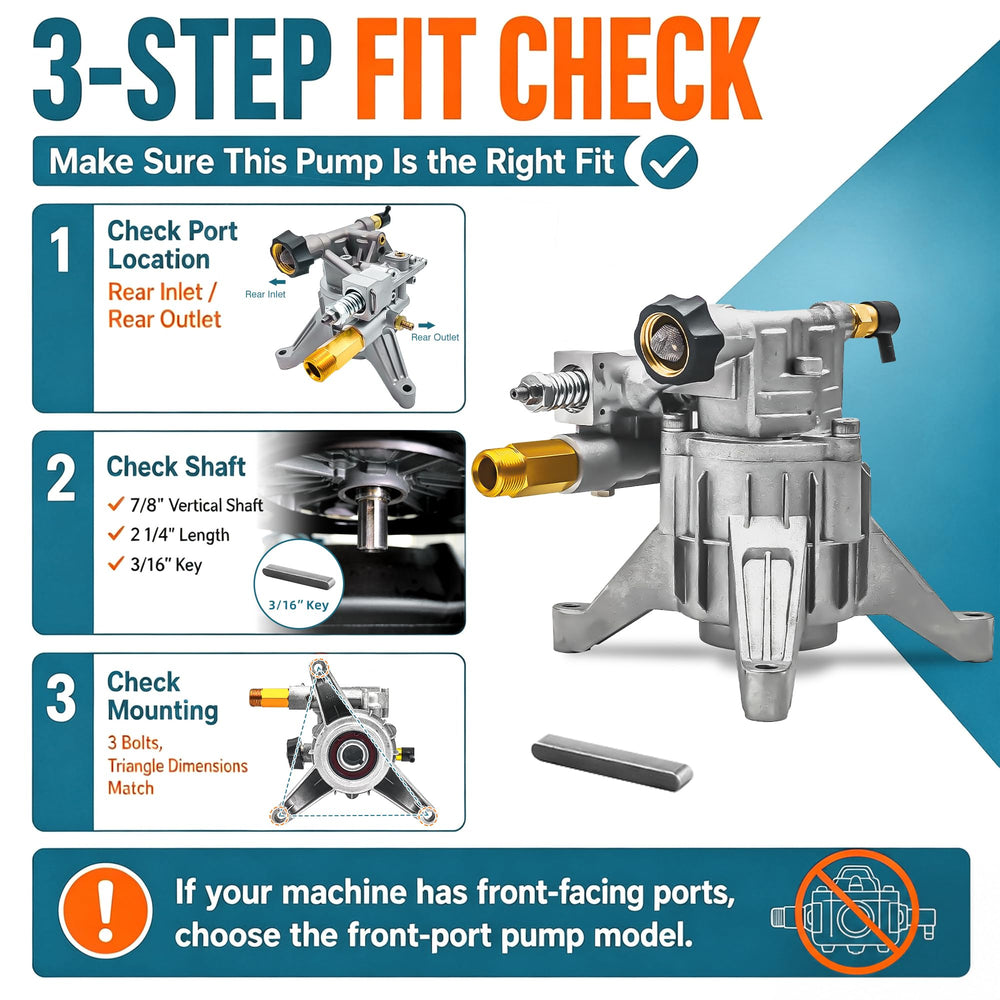 EZJOB Pressure Washer Pump Replacement installation guide