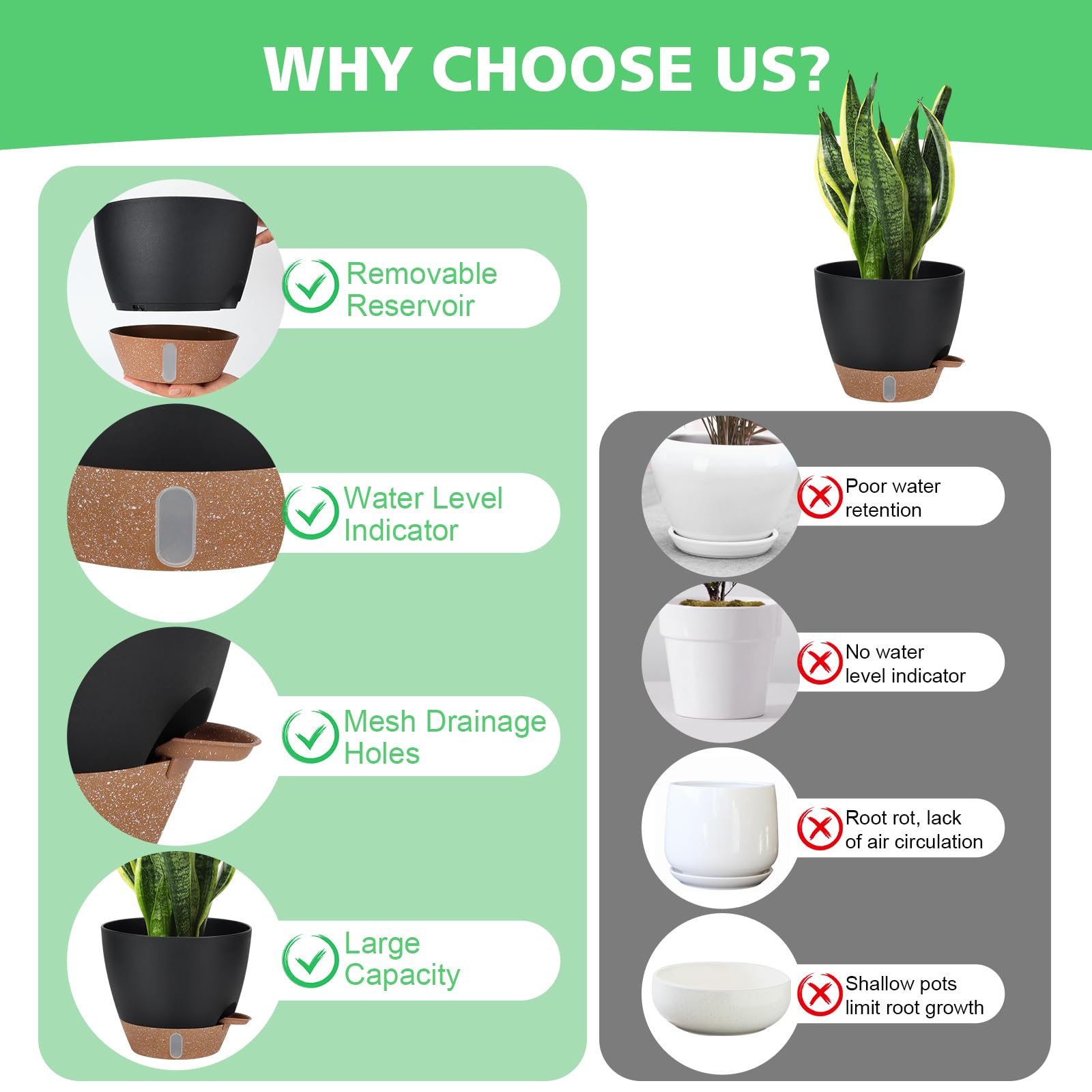 Ezmixcoop pots showcasing the clip-on watering lip feature