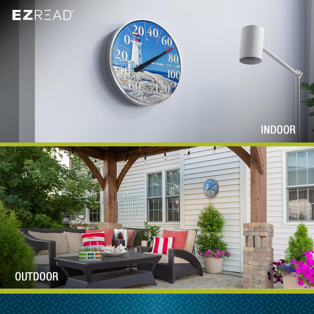 EZREAD Dial Thermometer showing live temperature readings