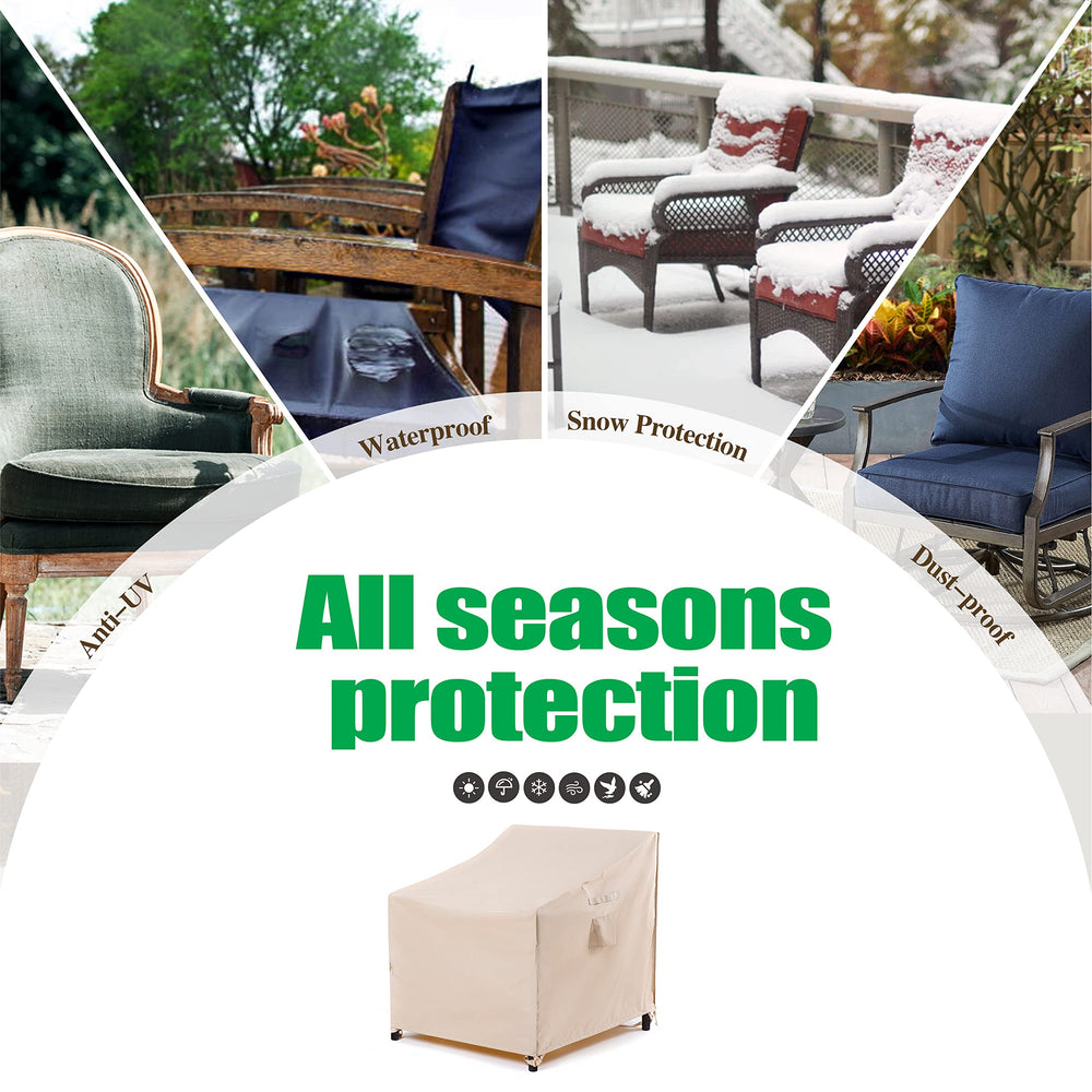 F&J Outdoors Patio Chair Cover details on air vents