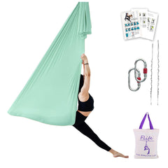 F.Life Aerial Yoga Hammock light green front view