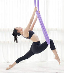 F.Life Aerial Yoga Hammock set up outdoors