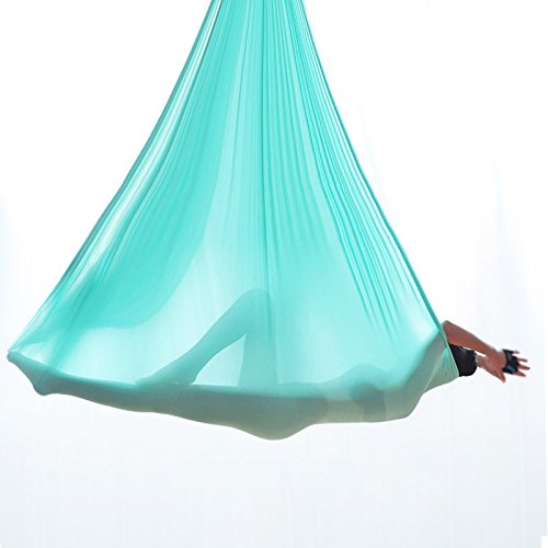 F.Life Aerial Yoga Hammock with carabiners and daisy chains setup