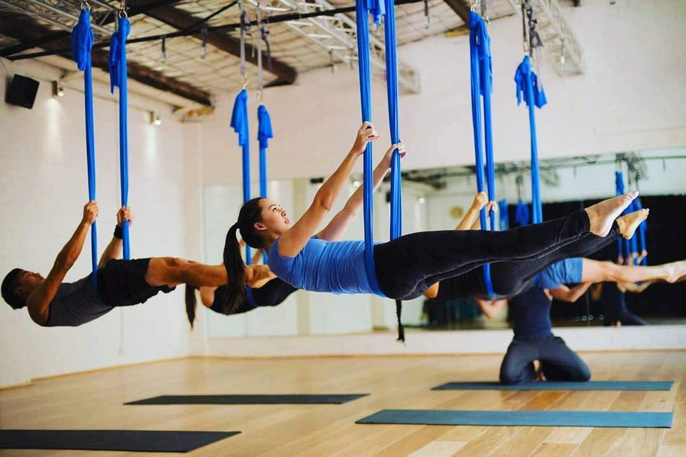 F.Life Aerial Yoga Hammock with included carabiners and daisy chains