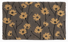 FAB HAB Floral Extra Thick Doormat in outdoor setting