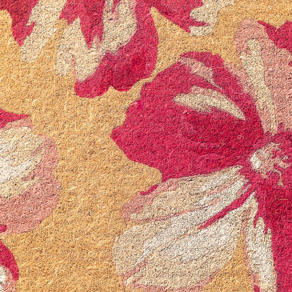 FAB HAB Floral Extra Thick Doormat lifestyle scene at front door