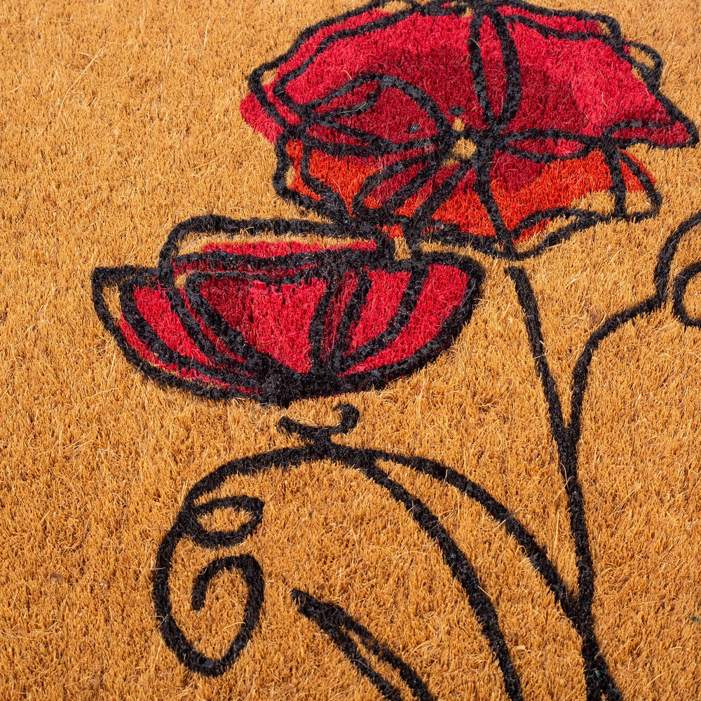FAB HAB Floral Extra Thick Doormat with packaging