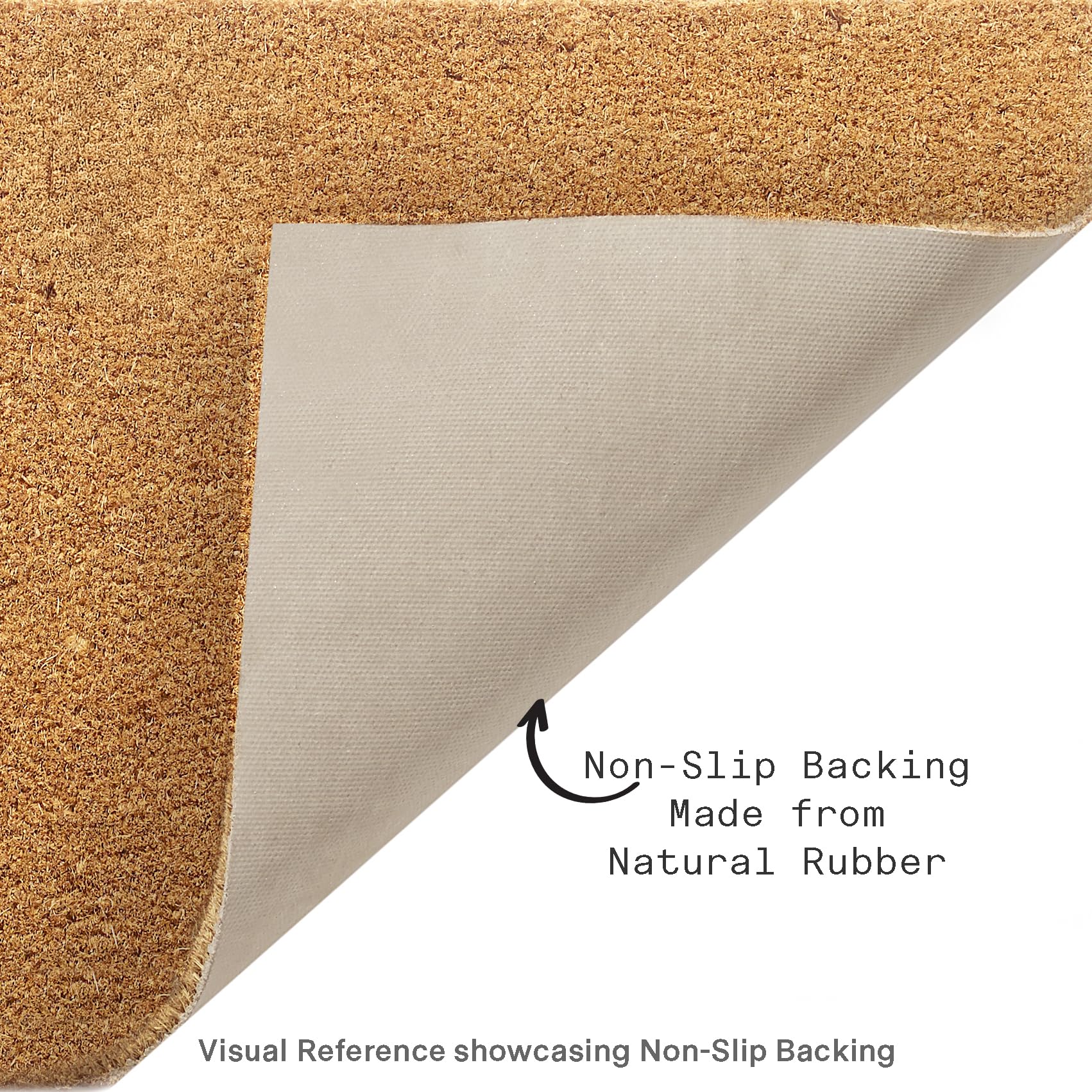 FAB HAB Non-Slip Doormat showing its thickness options