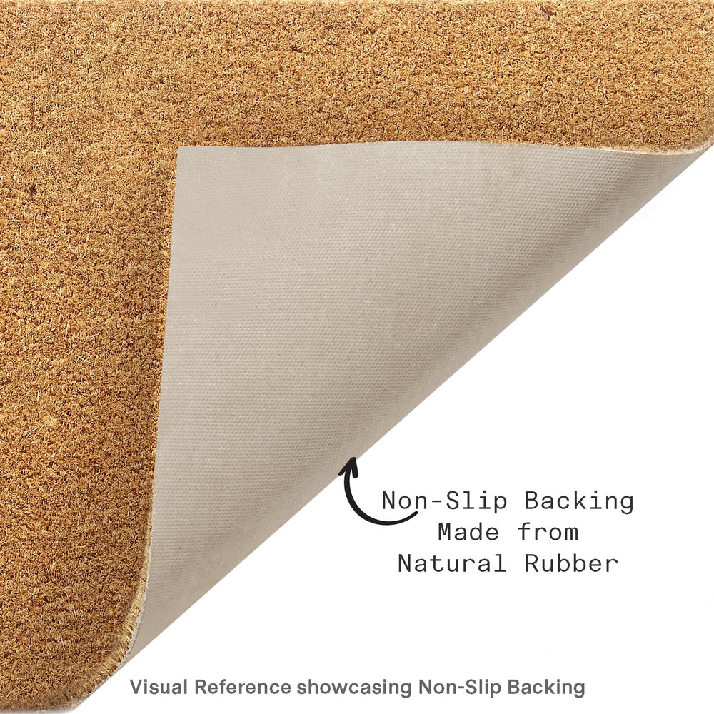 FAB HAB Non-Slip Doormat showing its thickness options