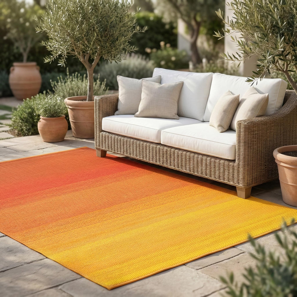 FAB HAB Outdoor Rug Big Sur - Sunset front view