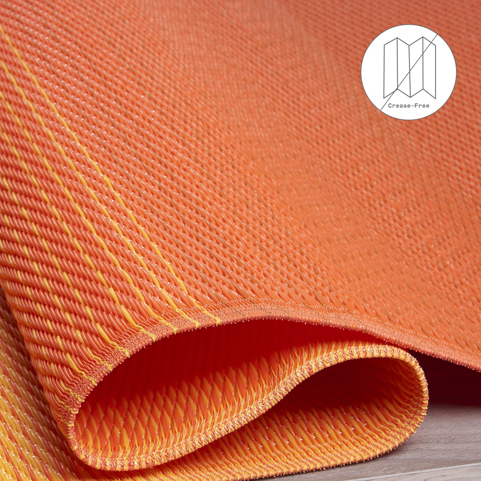 FAB HAB Outdoor Rug Big Sur - Sunset with eco-friendly carrier bag