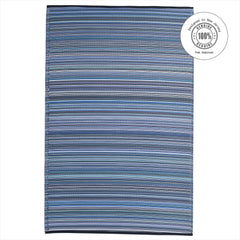 FAB HAB Outdoor Rug in outdoor patio setting