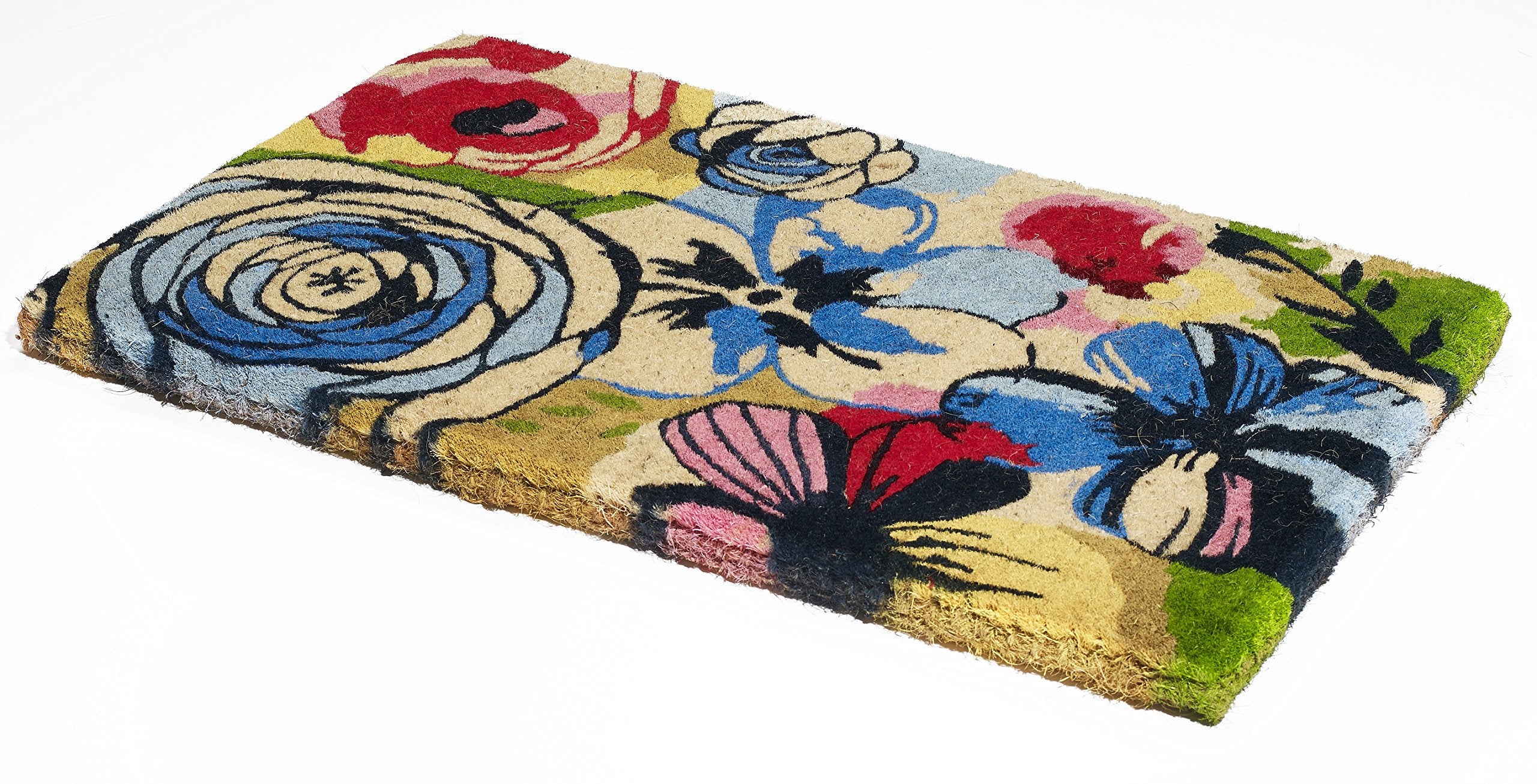 Fab Habitat Extra Thick Doormat side view showing thickness