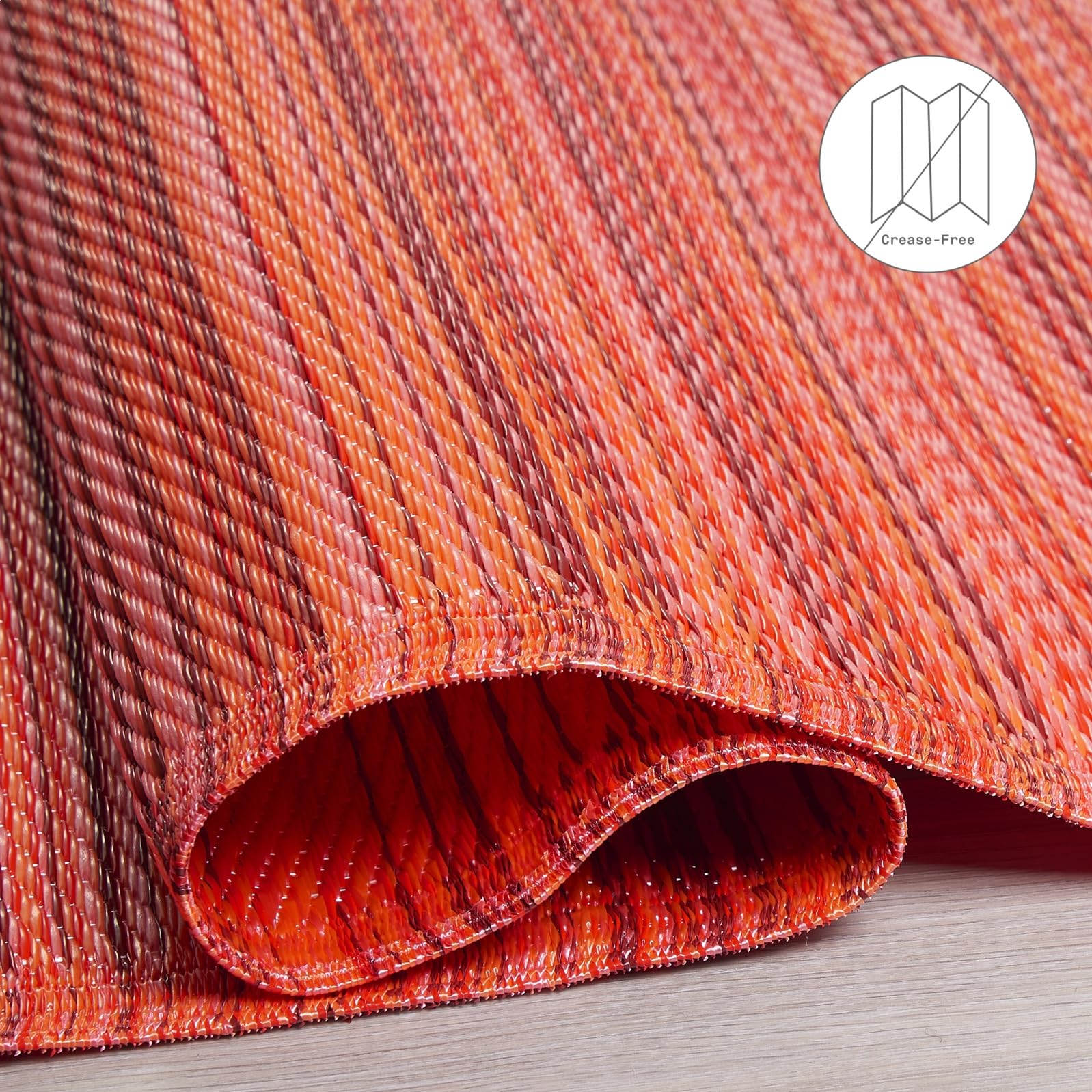 Fab Habitat Outdoor Rug 3' x 5' Cancun - Sunset on a patio