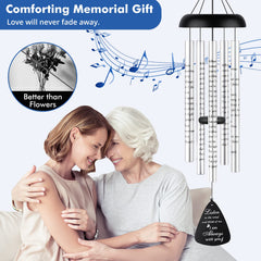 Fabuday Sympathy Wind Chimes elegantly packaged in a gift box