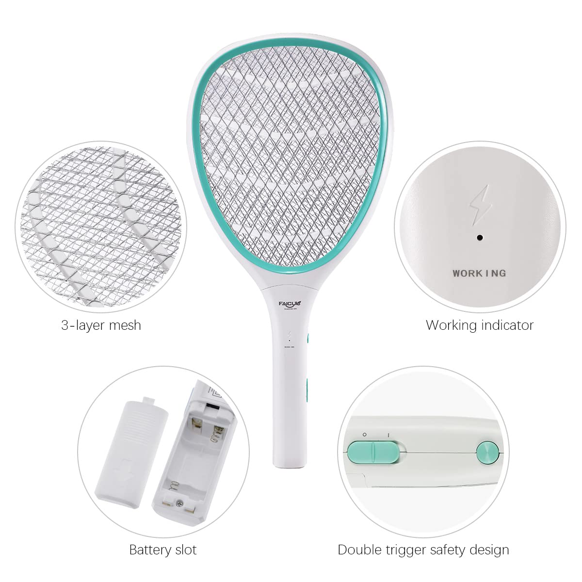 Faicuk Electric Fly Swatter in use outdoors