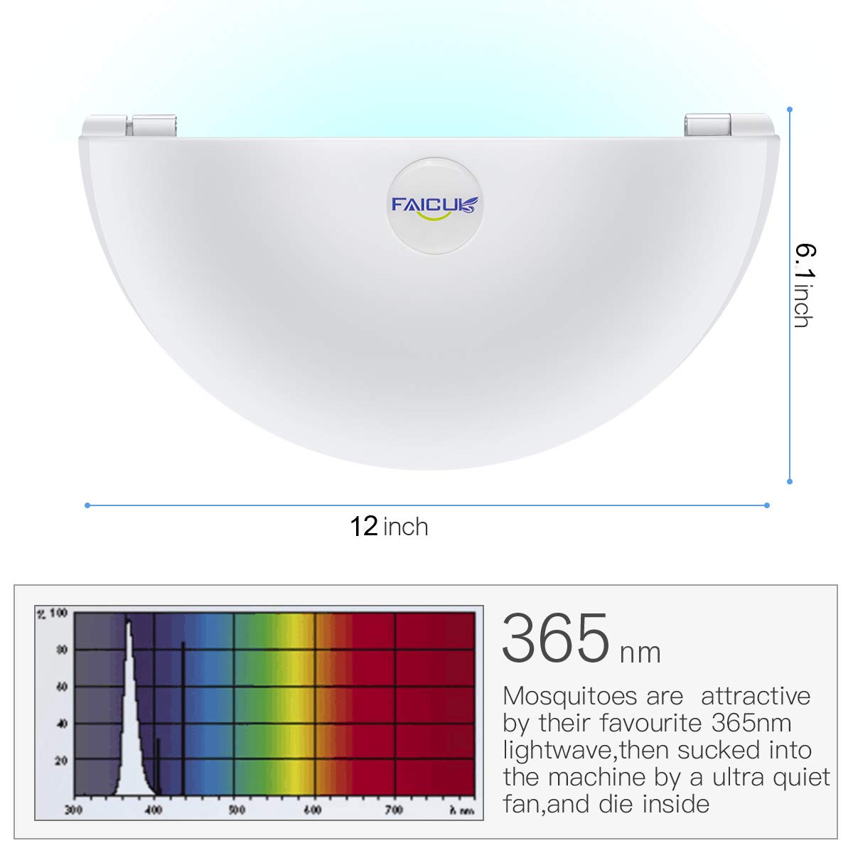 Faicuk Fly Light Trap with sticky boards