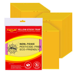 Faicuk Yellow Dual-Sided Sticky Fly Traps pack with 30 traps