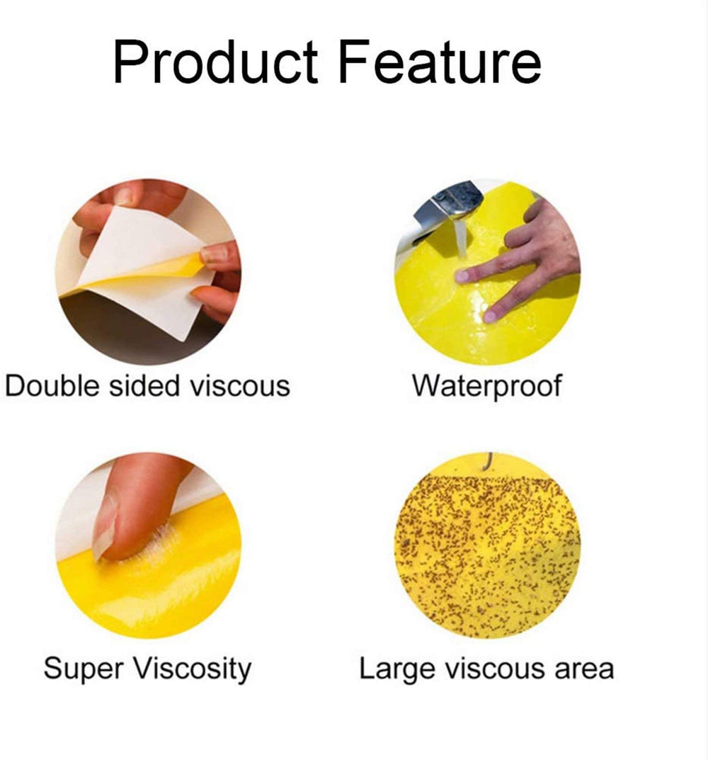 Faicuk Yellow Sticky Fly Trap displayed in garden setting