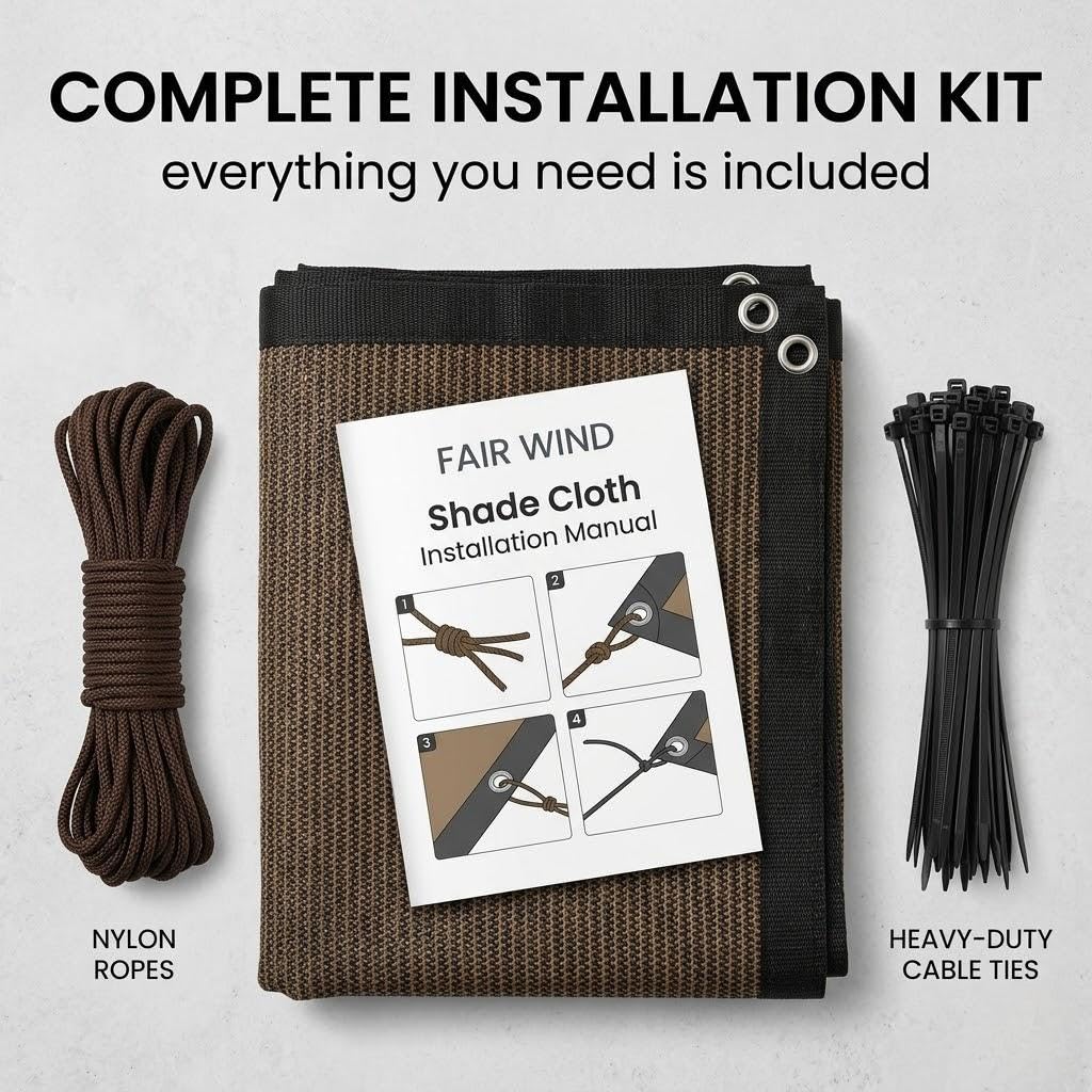 FAIR WIND Shade Cloth package dimensions