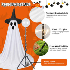 FairyGlim Halloween ghost with face stickers and accessories