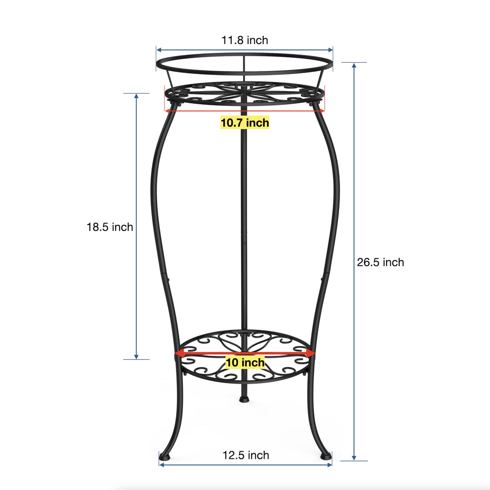FaithLand plant stand on a balcony with flowers