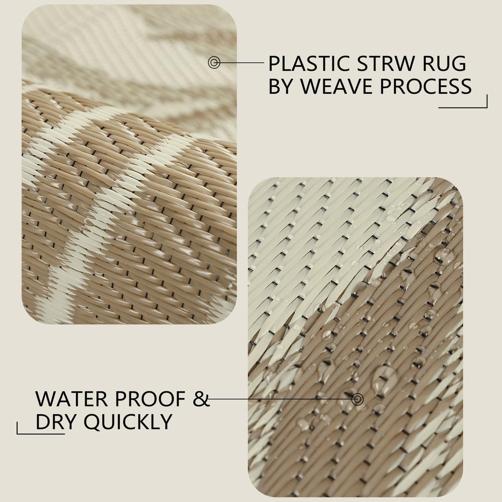 famibay Outdoor Rug 6x9 folded with carrying bag