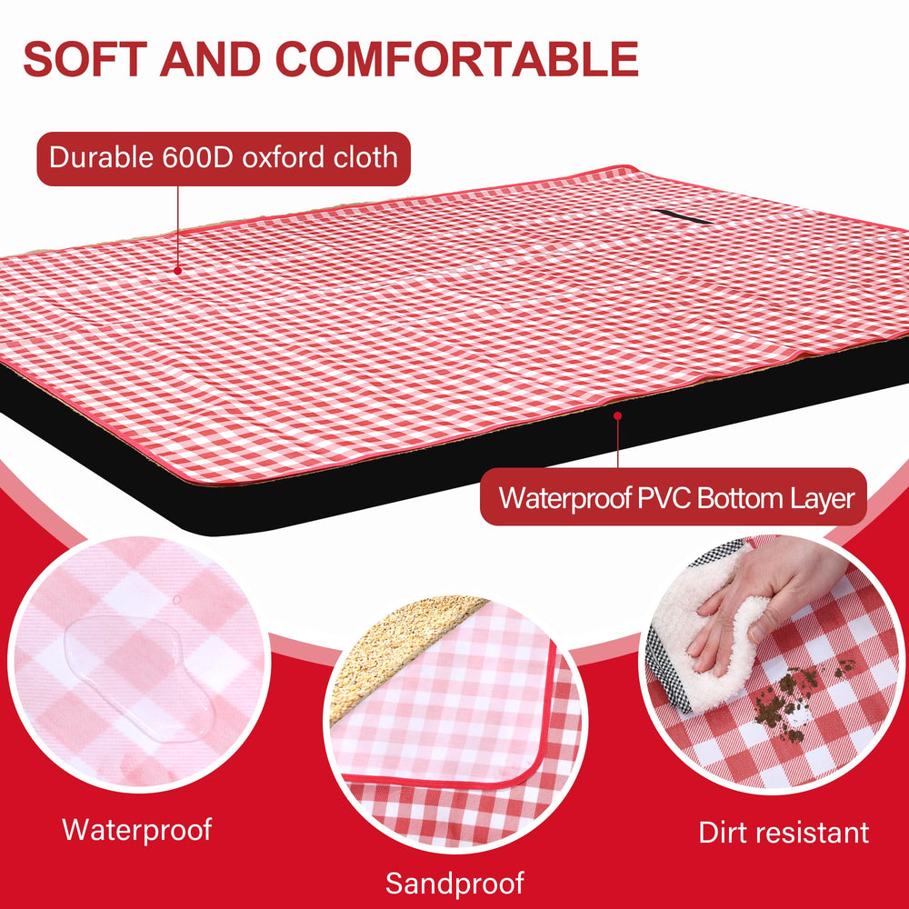 Family enjoying picnic on HX&OD Outdoor Blanket