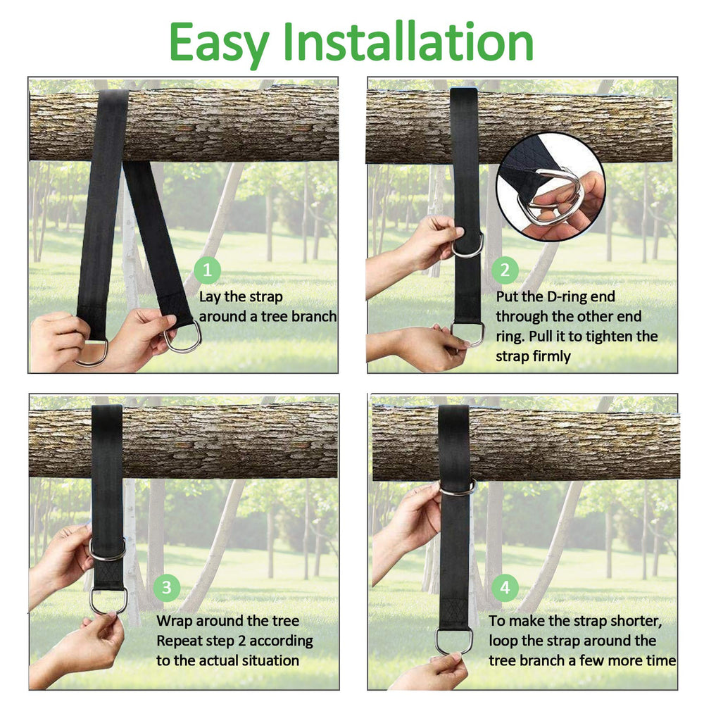 Family enjoying time swinging with Werflyto tree straps