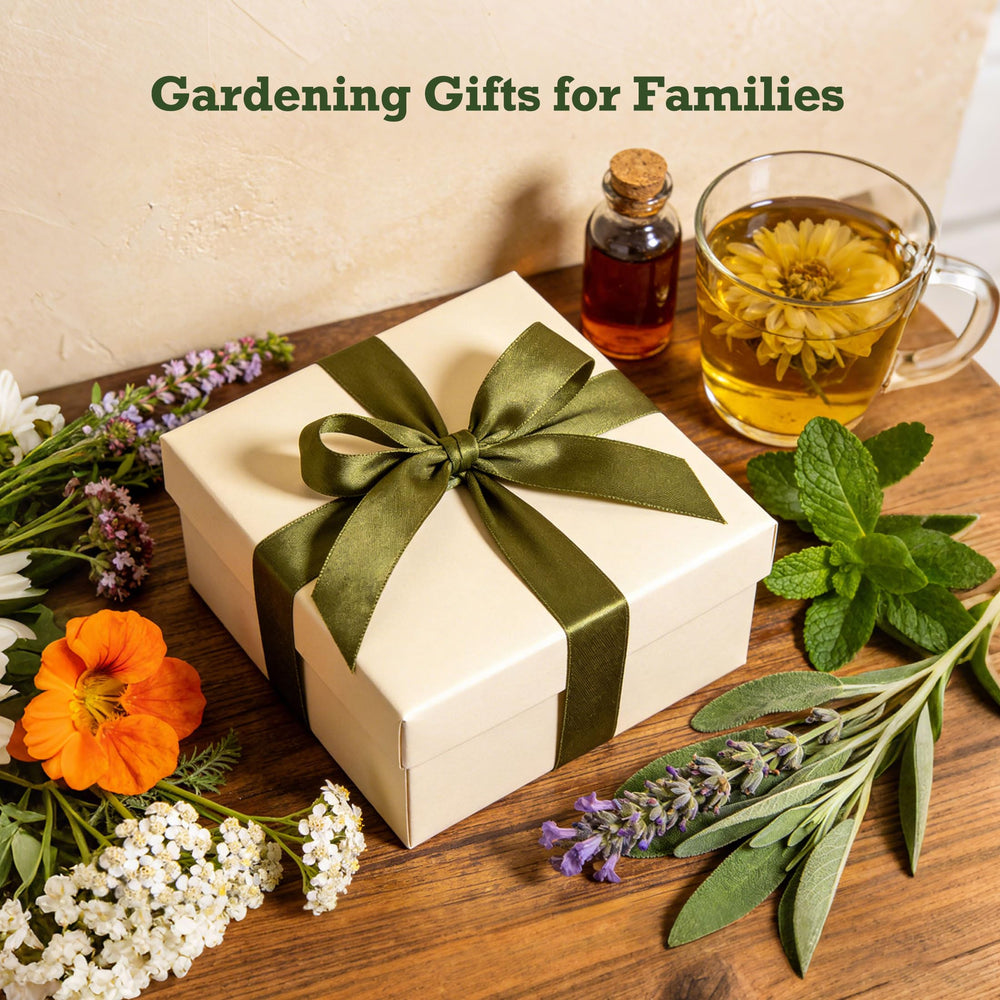 Family planting herbs from LUSH&DEW Seed Chest