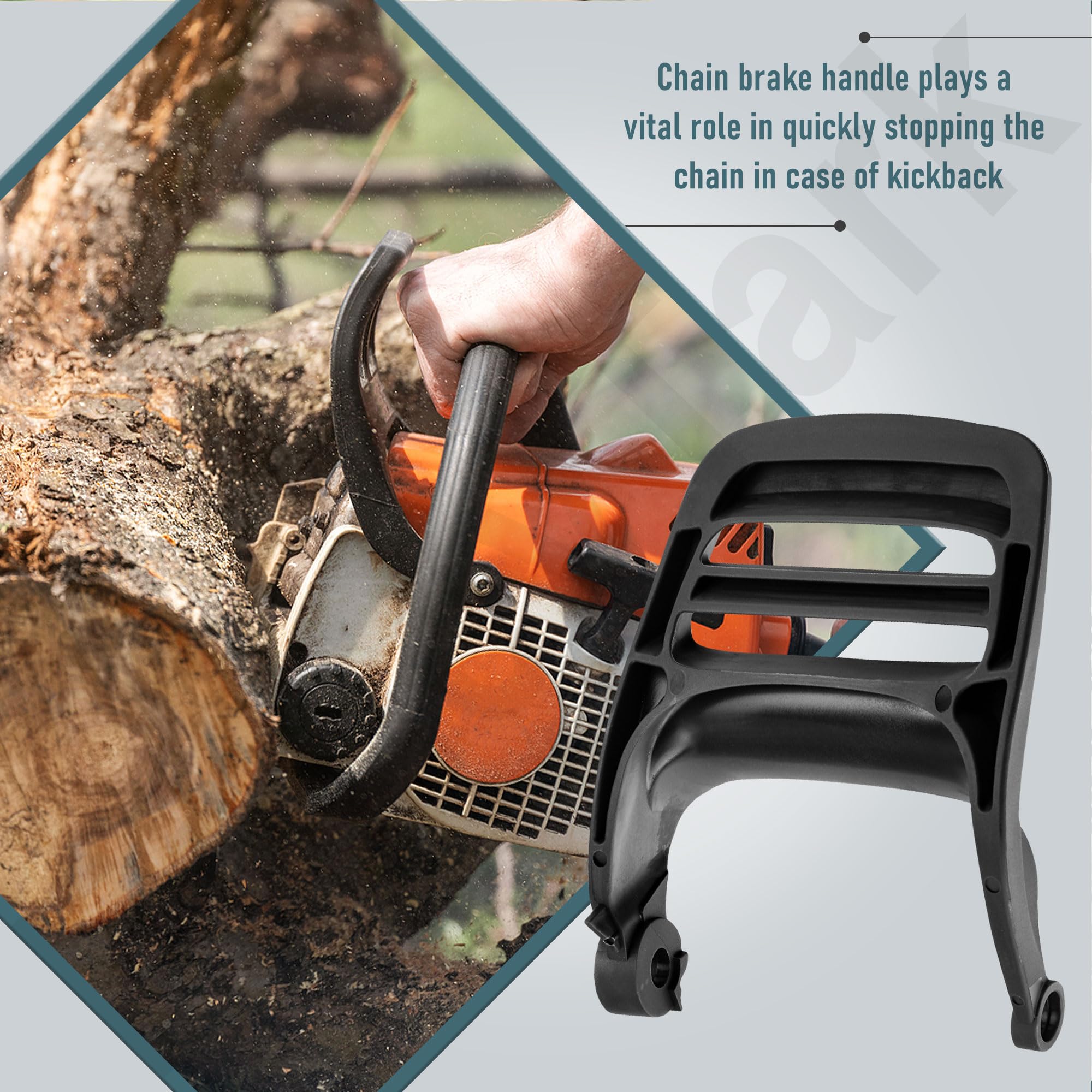 FancyTark Chainsaw Chain Brake Handle with Husqvarna chainsaw