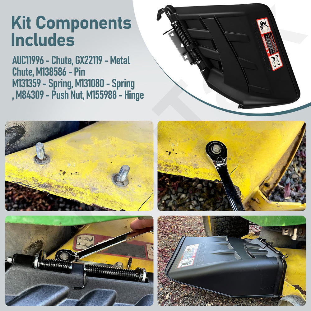 FancyTark discharge chute kit black finish