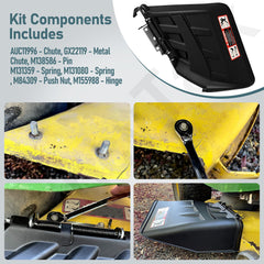 FancyTark discharge chute kit black finish
