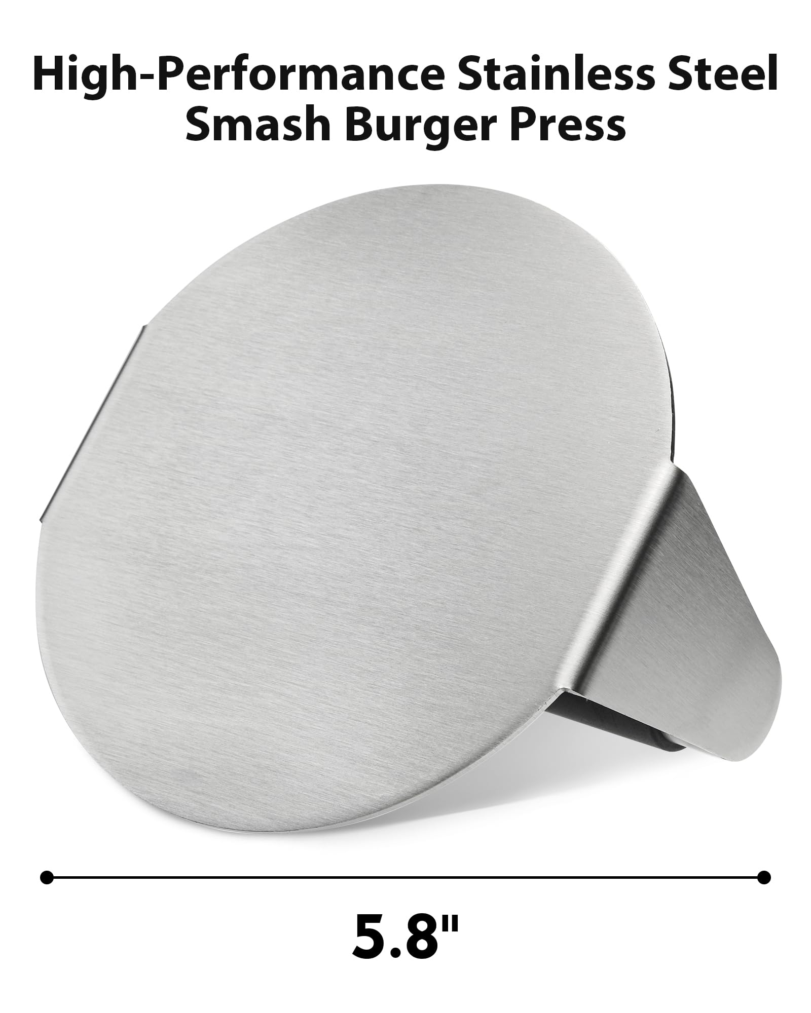 FANGSUN Burger Press side view showcasing its stainless steel finish