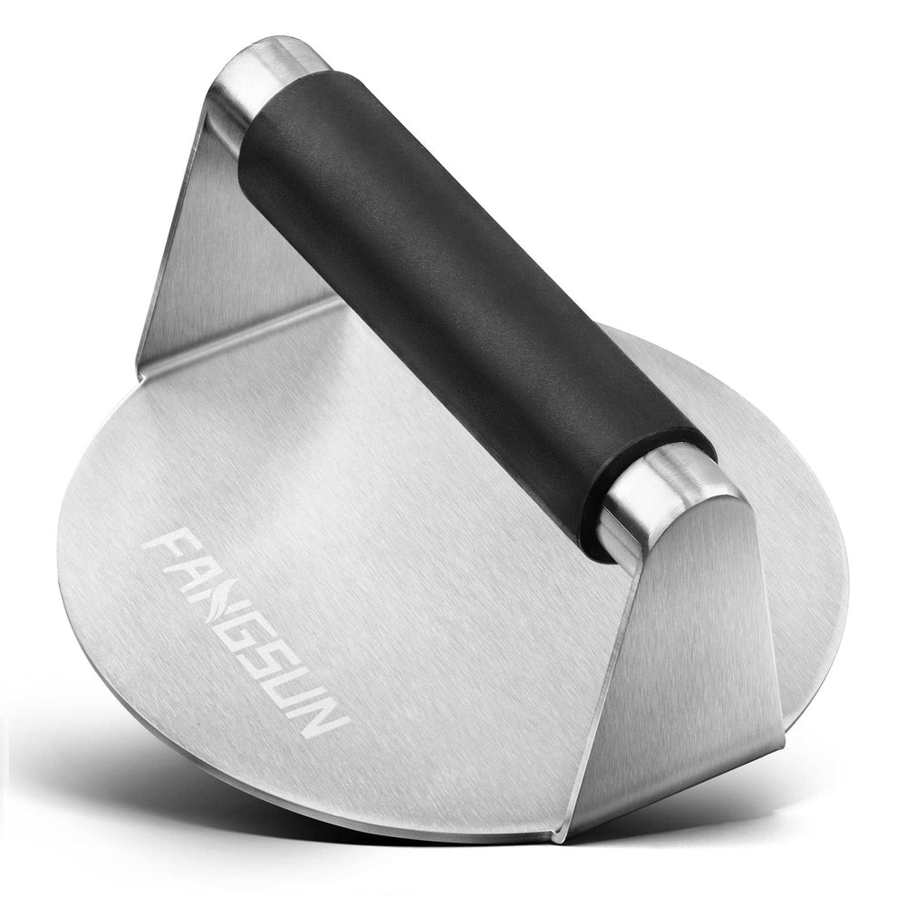 FANGSUN Stainless Steel Burger Press, 5.8 inch front view