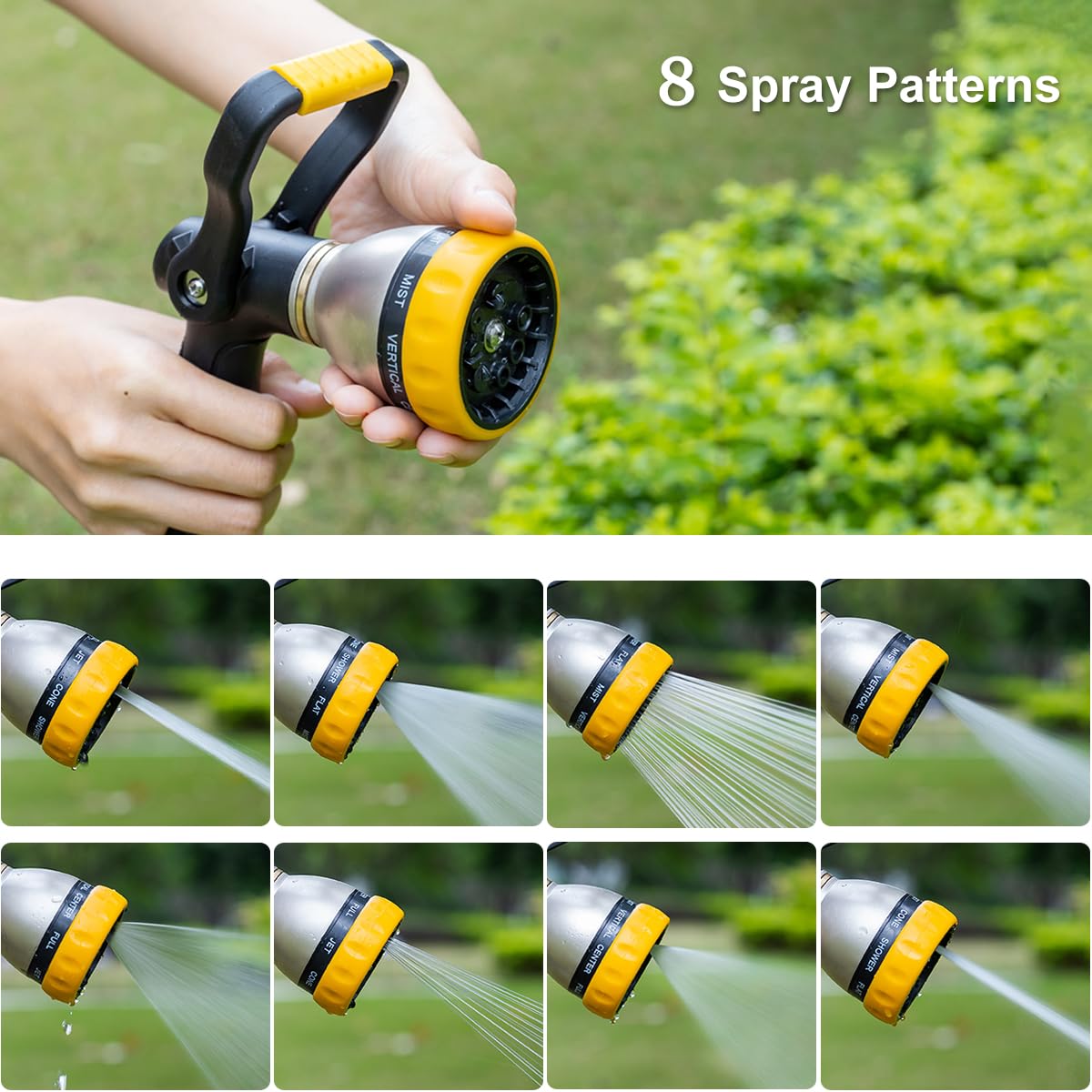 FANHAO Fireman Style nozzle with spare washers and instruction manual