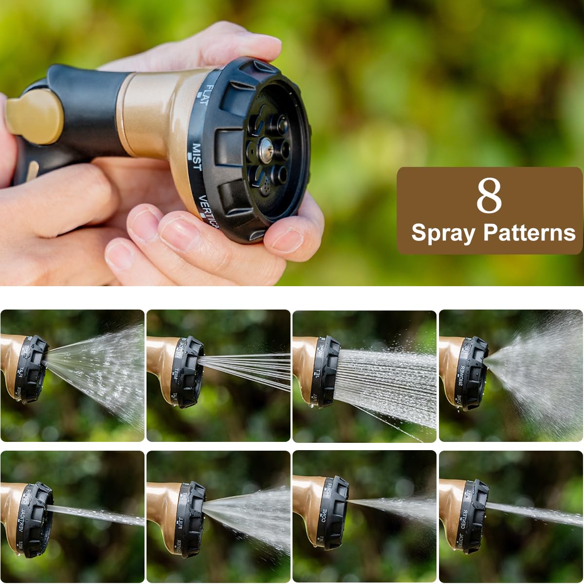 FANHAO Heavy Duty Garden Hose Nozzle side view