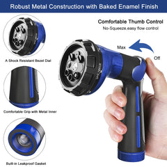 FANHAO Hose Nozzle with 8 spray patterns displayed