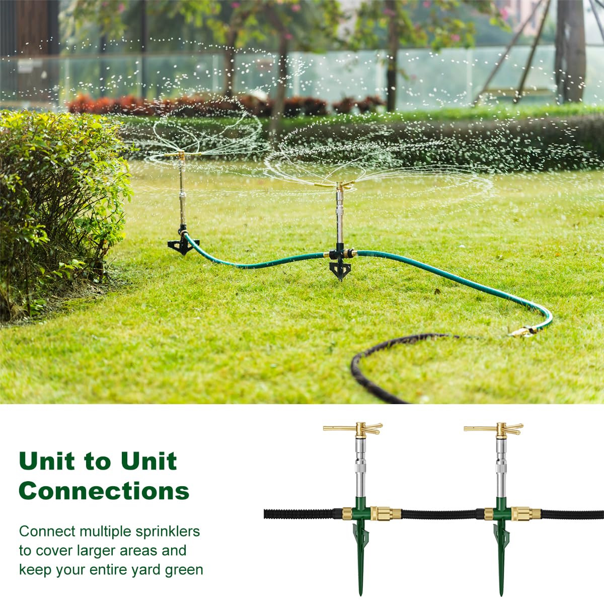 FANHAO sprinkler demonstrating adjustable height