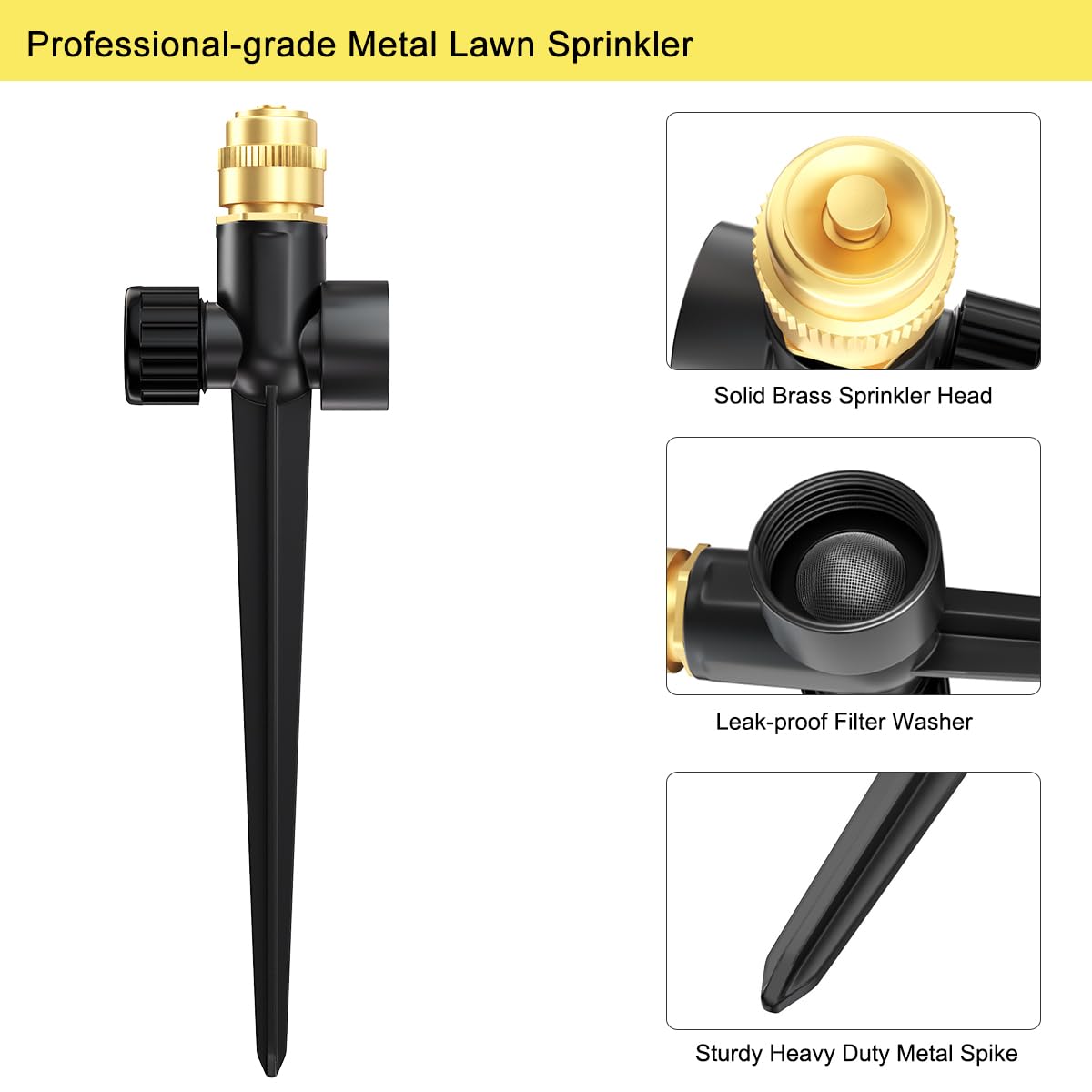 FANHAO sprinkler system connected to garden hose