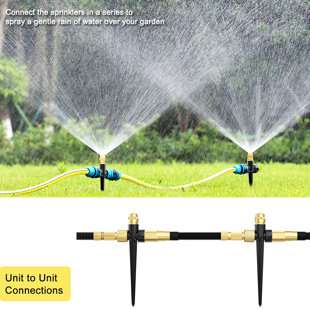 FANHAO sprinklers watering a lush green lawn