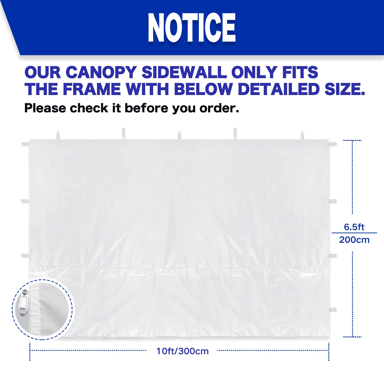 FANPAT 10x10 Canopy Sidewalls installation with velcro