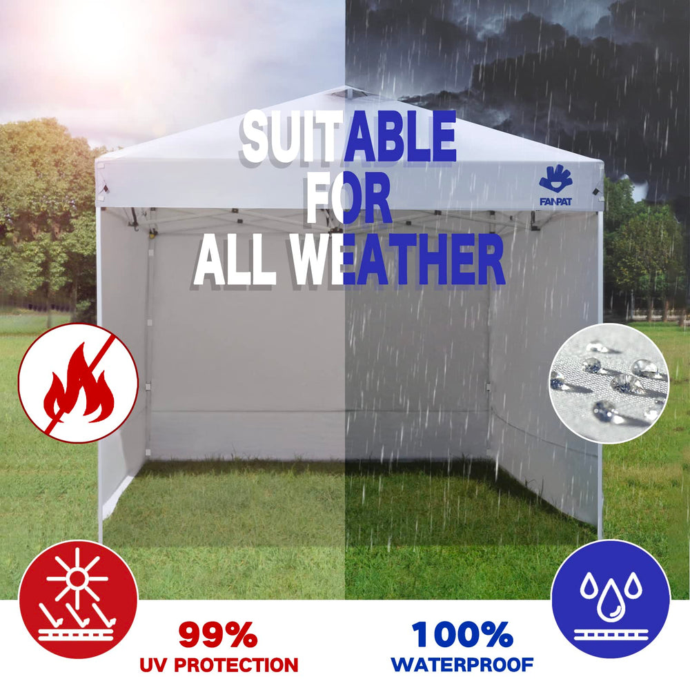 FANPAT 10x10 Canopy Sidewalls waterproof material close-up