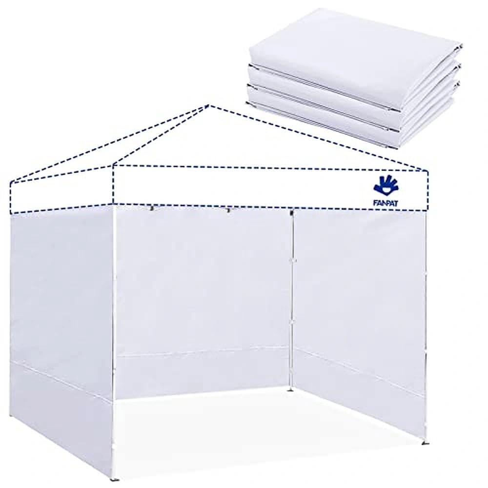 FANPAT 8x8 Canopy Sidewalls Berry Pink front view