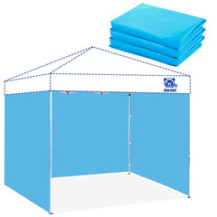 FANPAT Sidewalls for 10x10 Pop Up Canopy, Serene Blue front view