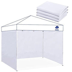 FANPAT sidewalls for 12x12 canopy, white front view