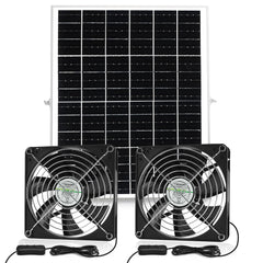 Fanspex Solar 5.5-inch Fan Kit with Solar Panel front view