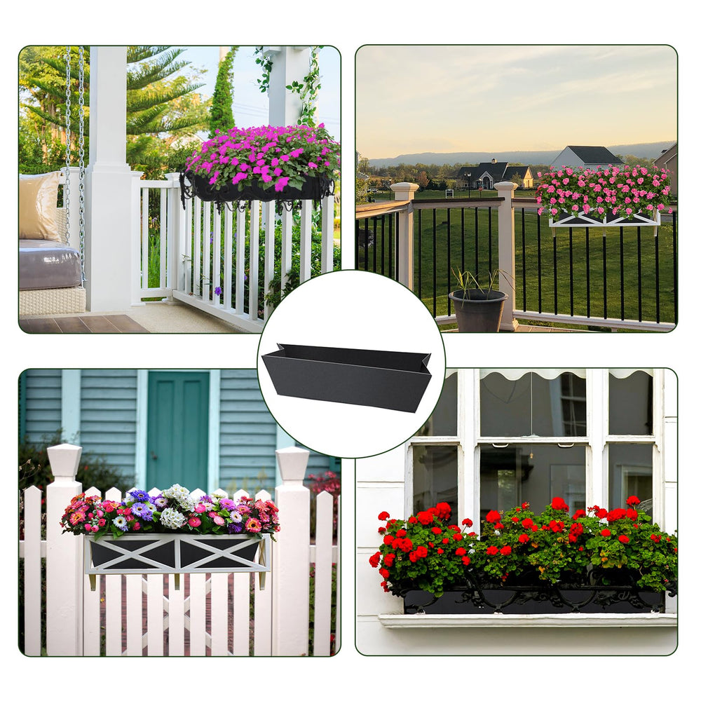 Fantang 4PCS black planter liner in outdoor use