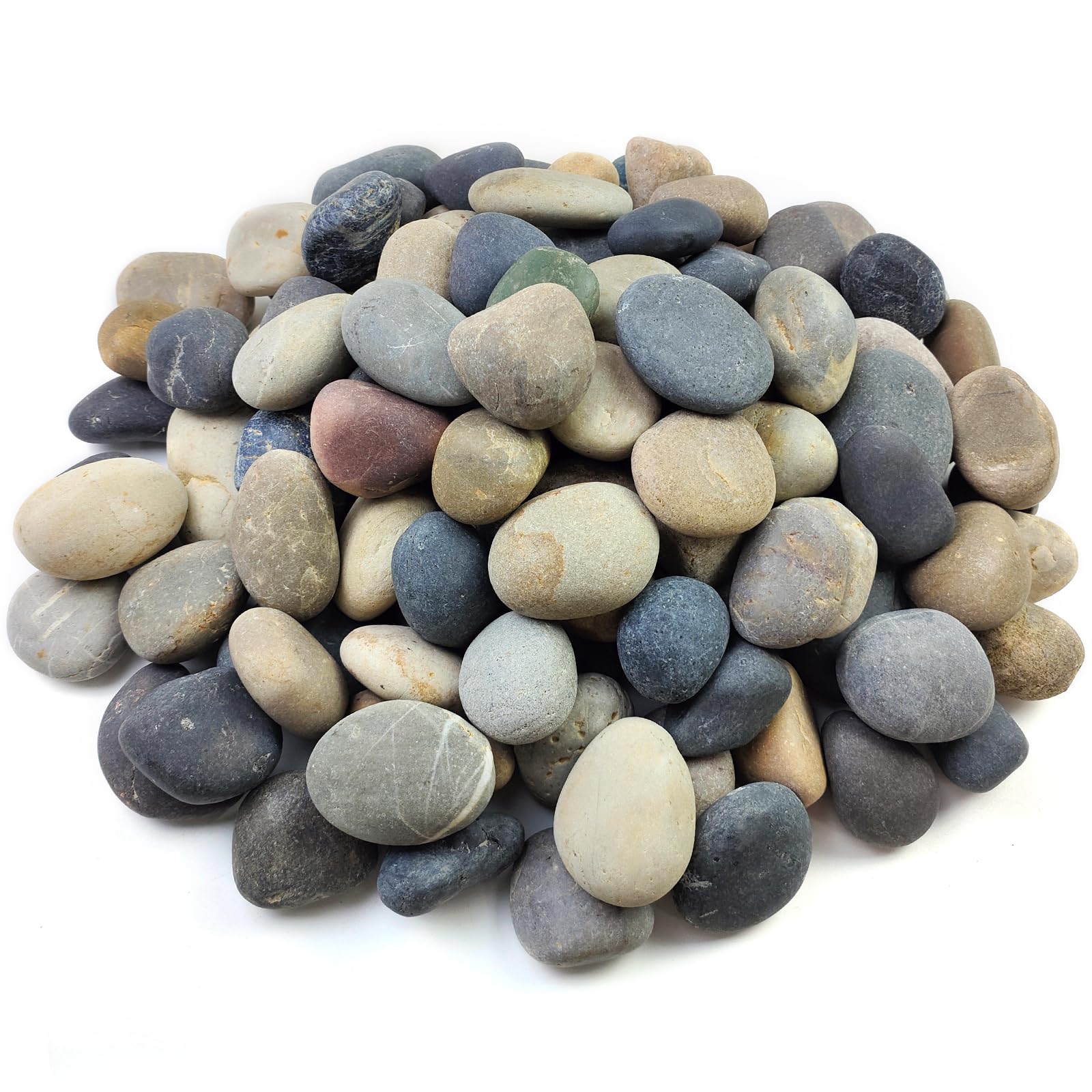 FANTIAN 10 lbs River Rocks mixed color pebbles front view